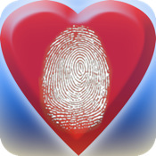 Fingerprint LOVE mood scannericon